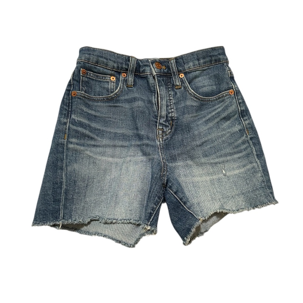 Madewell Blue high rise Jean Shorts size 23 - Picture 1 of 5